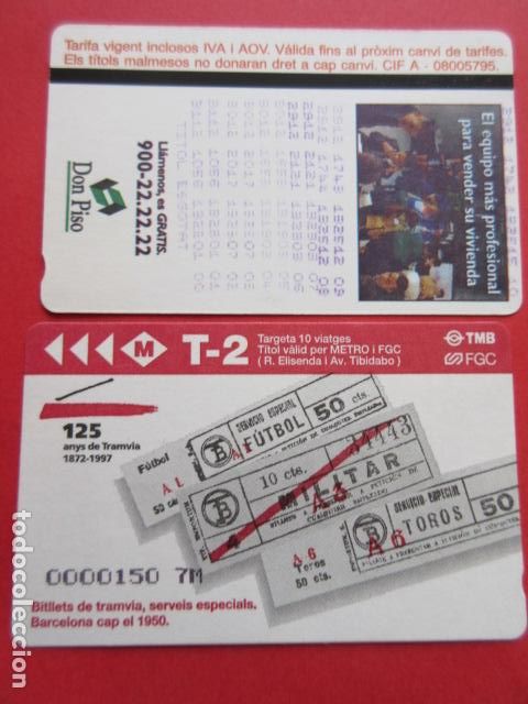 Coleccionismo Billetes de transporte: ref: TARMAGTBM - 1 TARJETA 125 A&Ntilde;OS TRANVIA VER - COLECCI&Oacute;N MAGNETICA BARCELONA - LEER INTERIOR