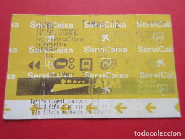 Collectables Transport Tickets: ref: TARMAGCAIXA - 1 TARJETA T-MES 12 - COLECCI&Oacute;N MAGNETICA BARCELONA - LEER INTERIOR