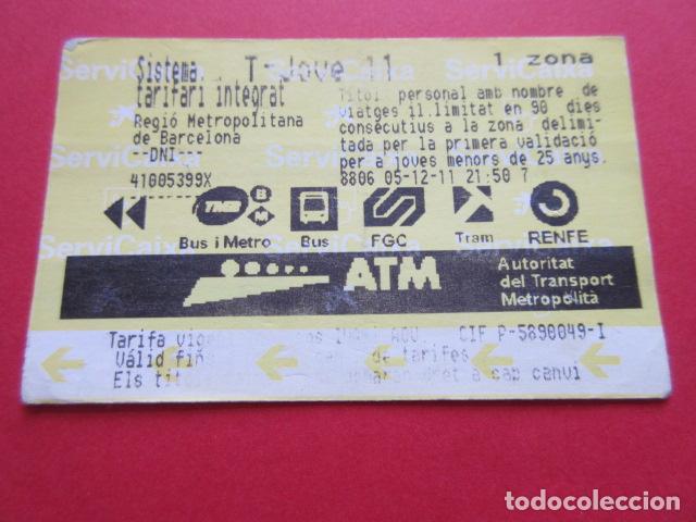 Collectables Transport Tickets: ref: TARMAGCAIXA - 1 TARJETA T-JOVE 11 - COLECCI&Oacute;N MAGNETICA BARCELONA - LEER INTERIOR