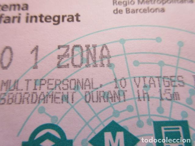 Collectables Transport Tickets: ref: TARMAGATM - 1 TARJETA T-10 1 ZONA SERIE B1 VER - COLECCI&Oacute;N MAGNETICA BARCELONA - LEER INTERIOR