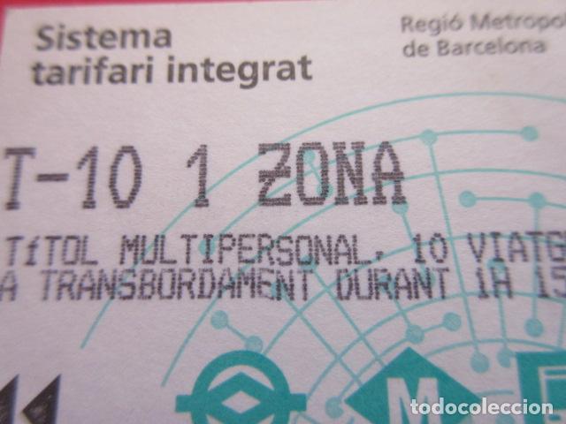 Collectables Transport Tickets: ref: TARMAGATM - 1 TARJETA T-10 1 ZONA SERIE B3 VER - COLECCI&Oacute;N MAGNETICA BARCELONA - LEER INTERIOR