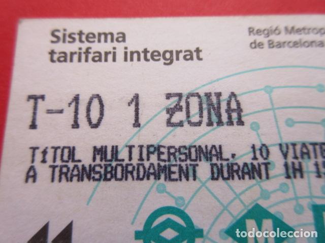 Collectables Transport Tickets: ref: TARMAGATM - 1 TARJETA T-10 1 ZONA SERIE B5 VER - COLECCI&Oacute;N MAGNETICA BARCELONA - LEER INTERIOR