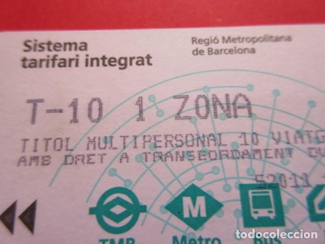 Collectables Transport Tickets: ref: TARMAGATM - 1 TARJETA T-10 1 ZONA SERIE B5 VER - COLECCI&Oacute;N MAGNETICA BARCELONA - LEER INTERIOR