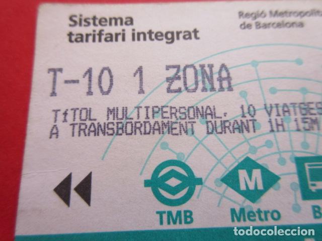 Collectables Transport Tickets: ref: TARMAGATM - 1 TARJETA T-10 1 ZONA SERIE B6 VER - COLECCI&Oacute;N MAGNETICA BARCELONA - LEER INTERIOR
