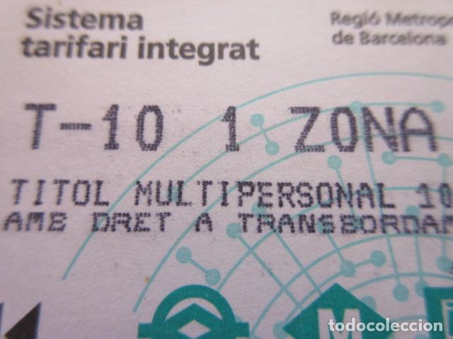 Collectables Transport Tickets: ref: TARMAGATM - 1 TARJETA T-10 1 ZONA SERIE B6 VER - COLECCI&Oacute;N MAGNETICA BARCELONA - LEER INTERIOR