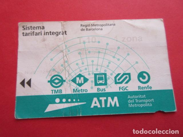 Collectionnisme Billets de transport: ref: TARMAGATM -1 TARJETA T-10 1 ZONA SIN SERIE VER DIF- COLECCI&Oacute;N MAGNETICA BARCELONA LEER INTERIOR