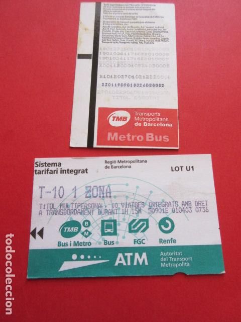 Sammeln von Fahrkarten: ref: TARMAGATM -1 TARJETA T-10 1 ZONA SERIE LOTU1 VER Z COLECCI&Oacute;N MAGNETICA BARCELONA LEER INTERIOR