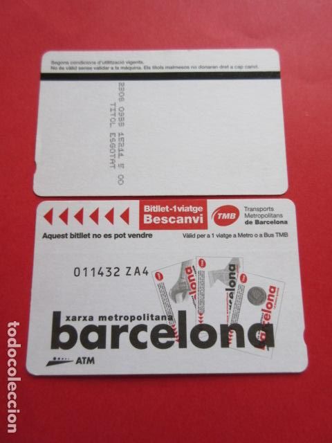 Sammeln von Fahrkarten: ref: DISCOT_01 - 1 TARJETA - COLECCI&Oacute;N MAGNETICA DISE&Ntilde;O COTIDIANO BARCELONA - LEER INTERIOR