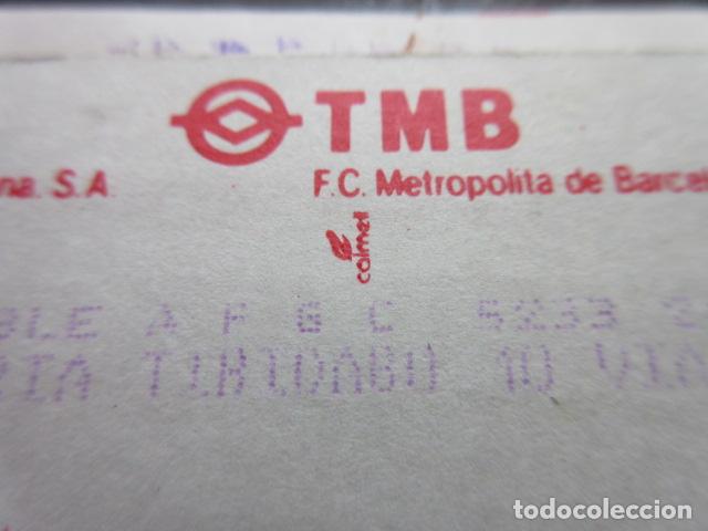 Sammeln von Fahrkarten: ref: TMAGMETRO - VER CALMELL - 1 TARJETA COLECCI&Oacute;N MAGNETICA METRO BARCELONA - LEER INTERIOR