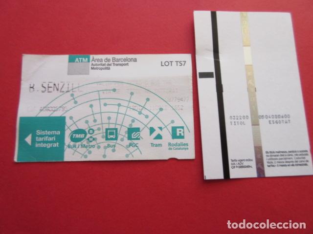 Sammeln von Fahrkarten: ref: TARMAGATM - 1 TARJETA B.SENZILL SERIE LOT TS7 -COLECCI&Oacute;N MAGNETICA BARCELONA LEER INTERIOR