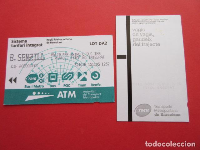 Sammeln von Fahrkarten: ref: TARMAGATM - 1 TARJETA B.SENZILL SERIE LOT DA2 -COLECCI&Oacute;N MAGNETICA BARCELONA LEER INTERIOR