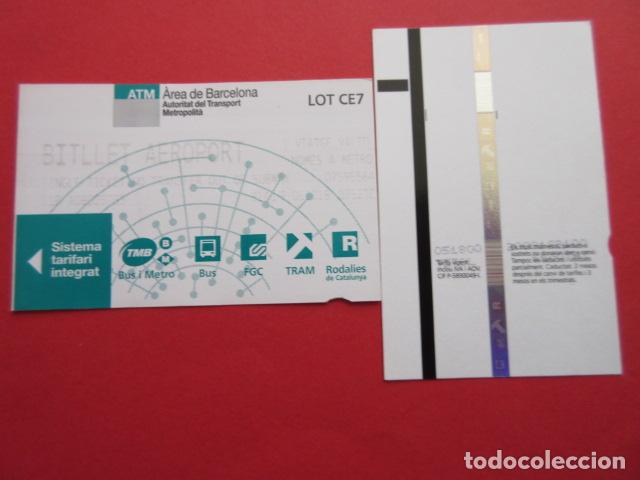Sammeln von Fahrkarten: ref: TARMAGATM - 1 TARJETA BILLETE AEROPUERTO - COLECCI&Oacute;N MAGNETICA BARCELONA LEER INTERIOR