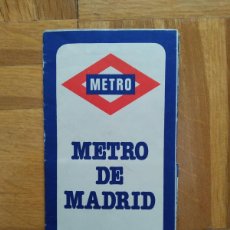 Coleccionismo Billetes de transporte: PLANO METRO DE MADRID AÑO 1979 29,5 X 21 CMS TRANSPORTE FERROCARRIL VER FOTOS