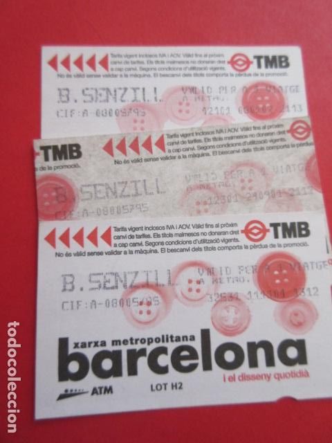 Sammeln von Fahrkarten: ref: DISCOT_01 - 3 TARJETA - COLECCI&Oacute;N MAGNETICA DISE&Ntilde;O COTIDIANO BARCELONA - LEER INTERIOR