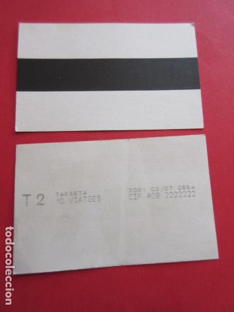 Collectables Transport Tickets: ref: DISCOT_01 - 1 TARJETA //PRUEBAS * SIN USAR \\ -MAGNETICA DISE&Ntilde;O COTIDIANO BARCELONA - LEER INT.