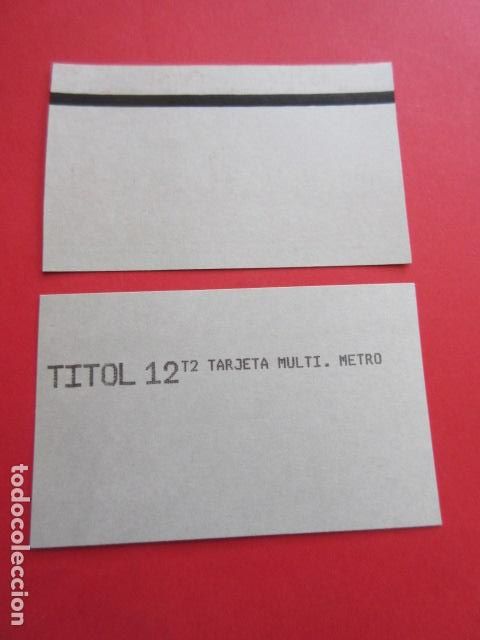 Collectables Transport Tickets: ref: DISCOT_01 - 1 TARJETA //PRUEBAS * SIN USAR \\ -MAGNETICA DISE&Ntilde;O COTIDIANO BARCELONA - LEER INT.