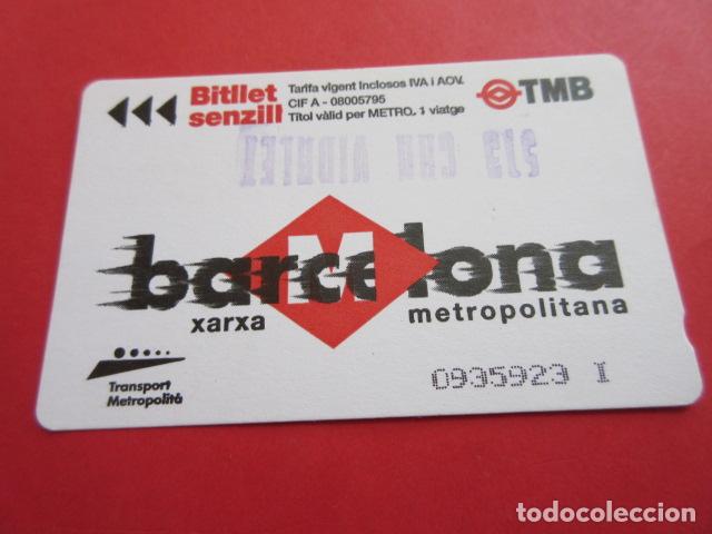 Collectables Transport Tickets: ref: DISCOT_01 - 1 TARJETA SELLO ESTACION CAN VIDALET -MAGNETICA DISE&Ntilde;O COTIDIANO BARCELONA