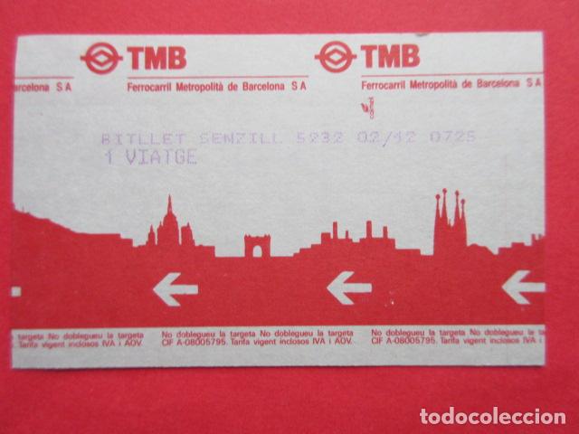 Collectables Transport Tickets: ref: TMAGMETRO - CALMELL - 1 VIATGE - 1 TARJETA COLECCI&Oacute;N MAGNETICA METRO BARCELONA - LEER INTERIOR