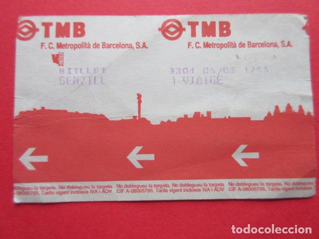 Collectables Transport Tickets: ref: TMAGMETRO - ZUBIRI - SENZILL - 1 TARJETA COLECCI&Oacute;N MAGNETICA METRO BARCELONA - LEER INTERIOR