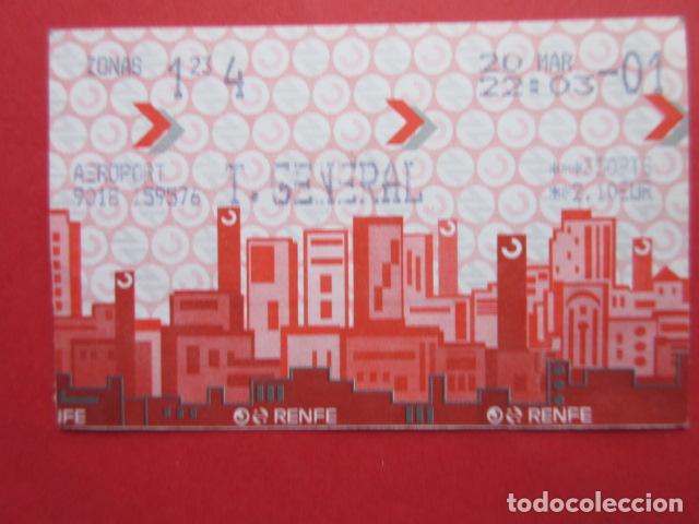 Collectables Transport Tickets: TARJETA RENFE - Ref: COL_RENFE_CERCANIAS - ESTACION AEROPORT - T. GENERAL
