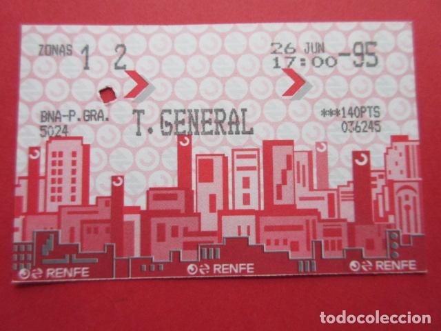 Collectables Transport Tickets: TARJETA RENFE - Ref: COL_RENFE_CERCANIAS - ESTACION BNA-P GRACIA PASEO DE - T. GENERAL