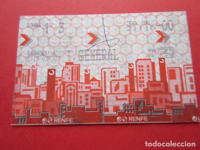 Collectables Transport Tickets: TARJETA RENFE - Ref: COL_RENFE_CERCANIAS - ESTACION SABADELL C - T. GENERAL