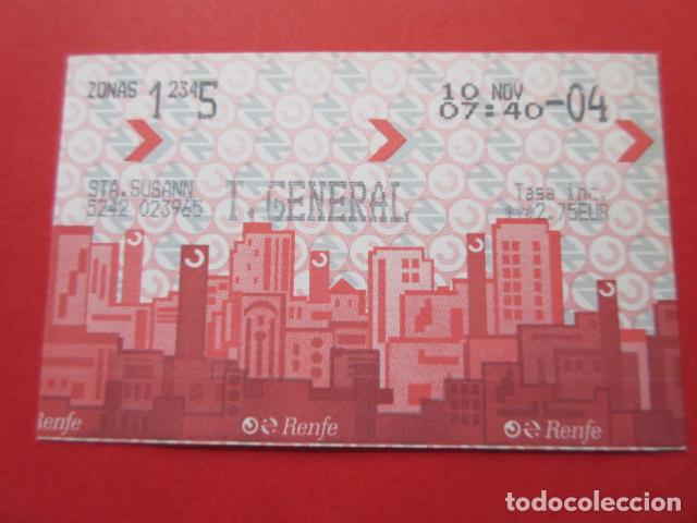 Collectables Transport Tickets: TARJETA RENFE - Ref: COL_RENFE_CERCANIAS - ESTACION STA. SUSANN SANTA SUSANA - T. GENERAL