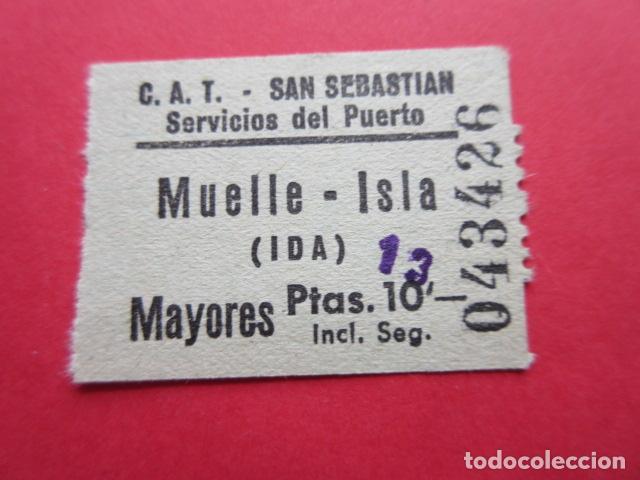 Sammeln von Fahrkarten: SAN SEBASTIAN MUELLE ISTA IDA MAYORES C.A.T. SERVICIO DEL PUERTO