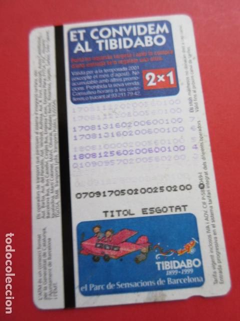 Collectables Transport Tickets: ref: TARMAGATM -1 TARJETA T-10 1 ZONA 2001 serie E11 - COL. MAGNETICA BARCELONA LEER INTERIOR