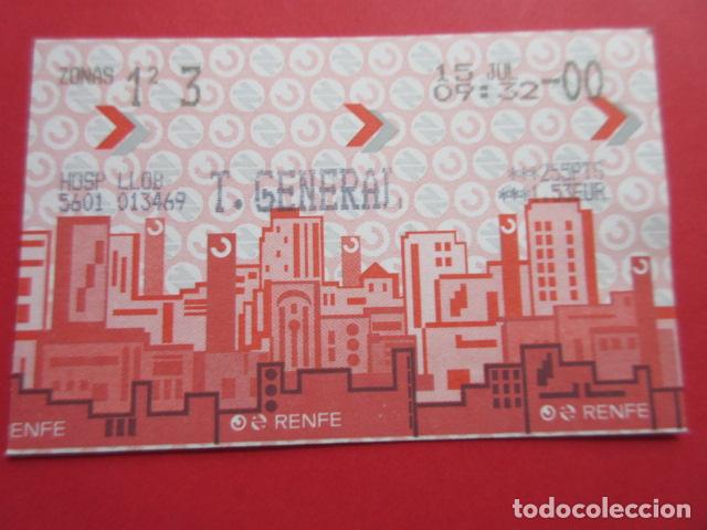 Collectables Transport Tickets: TARJETA RENFE - Ref: COL_RENFE_CERCANIAS - ESTACION HOSP LLOB HOSPITALET - T. GENERAL