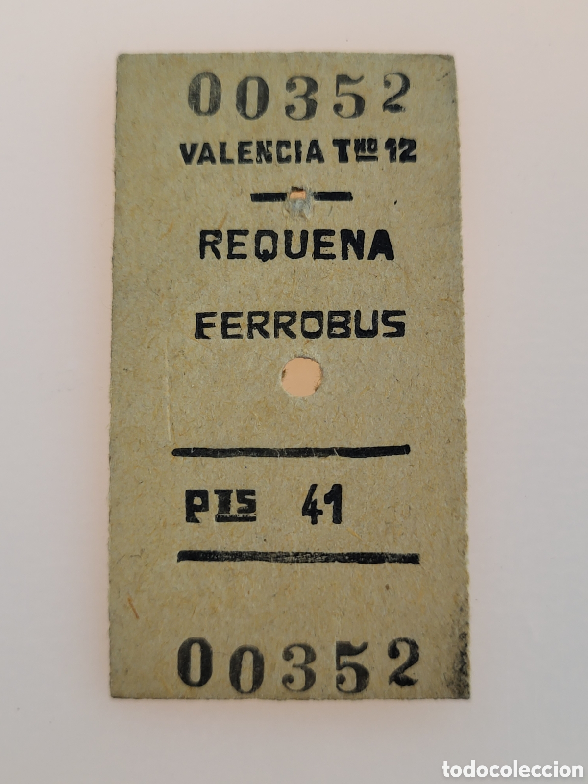 Collectables Transport Tickets: ■ BILLETE FERROBUS. VALENCIA - REQUENA