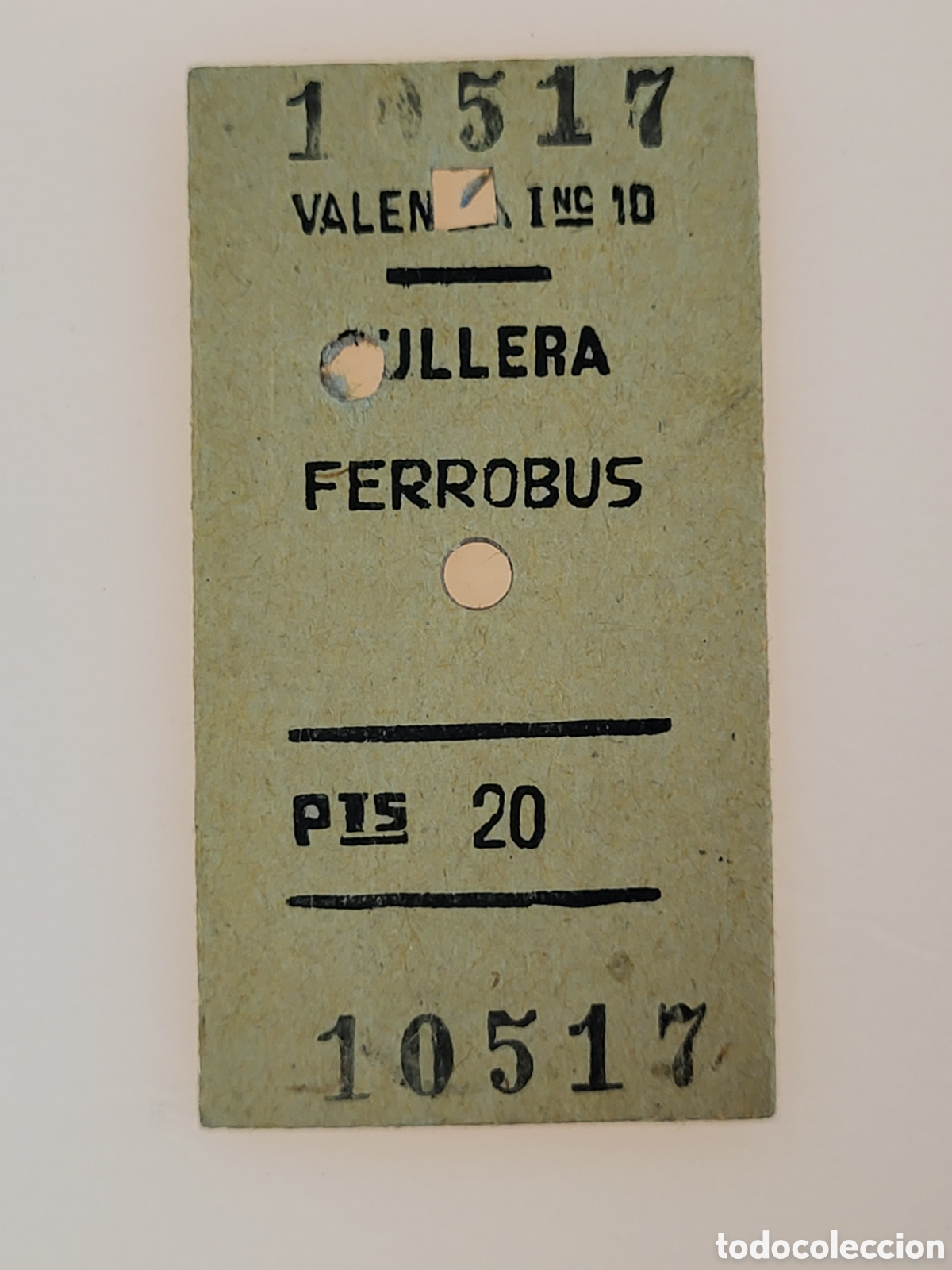 Collectables Transport Tickets: ■ BILLETE FERROBUS.VALENCIA-CULLERA