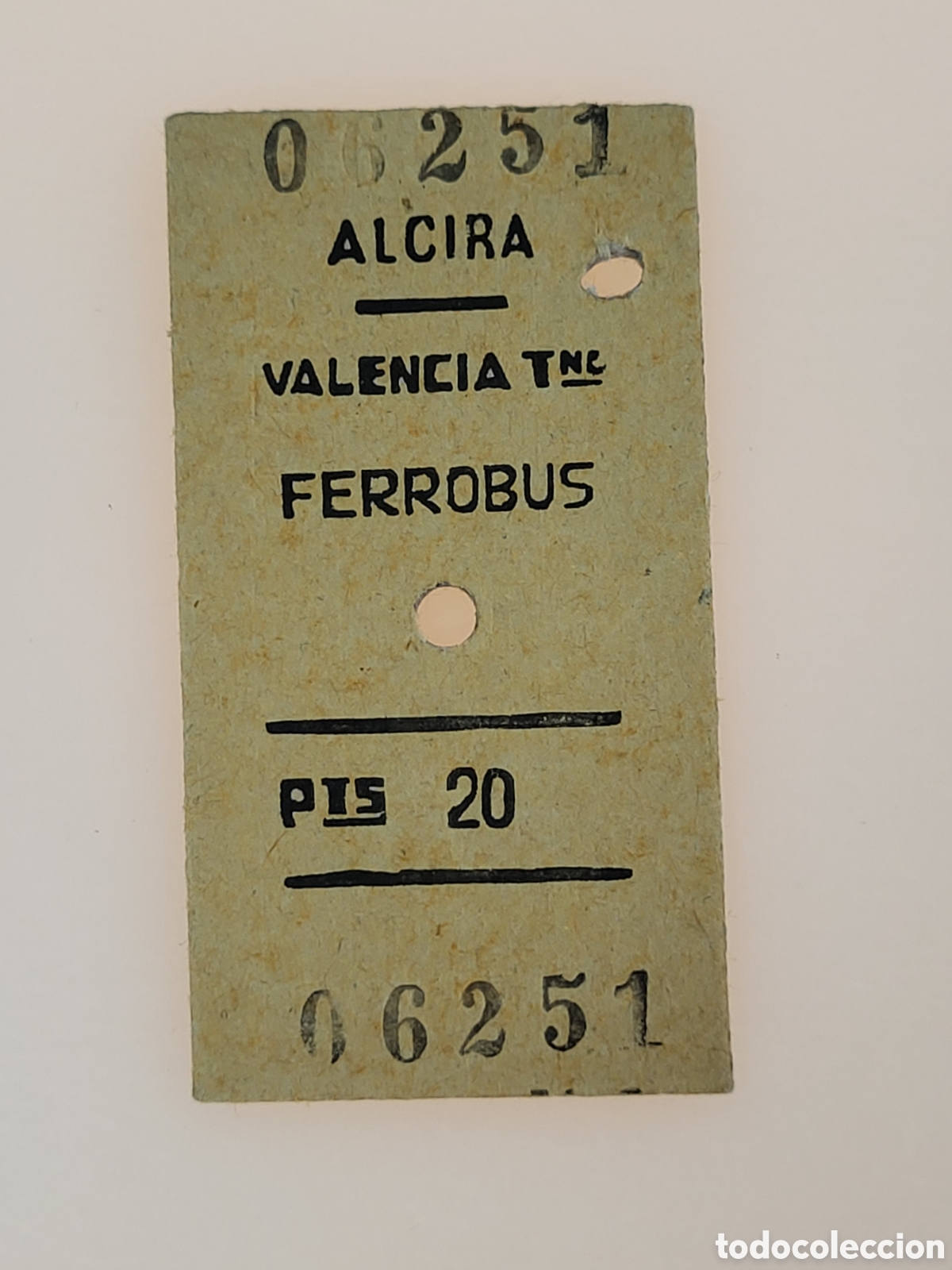 Collectables Transport Tickets: ■ BILLETE FERROBUS.ALCIRA-VALENCIA