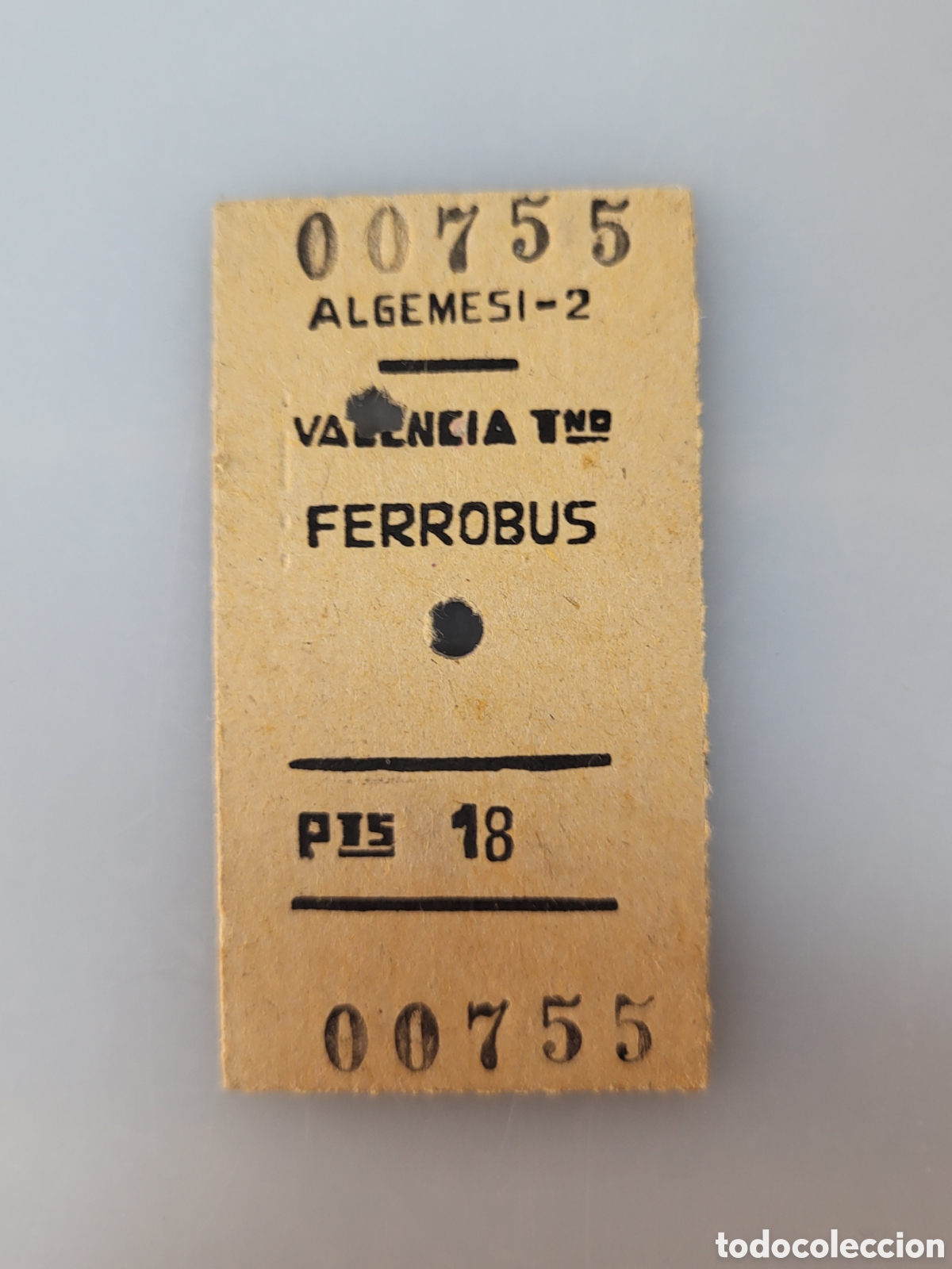 Collectables Transport Tickets: ■ BILLETE FERROBUS.ALGEMESI-2-VALENCIA
