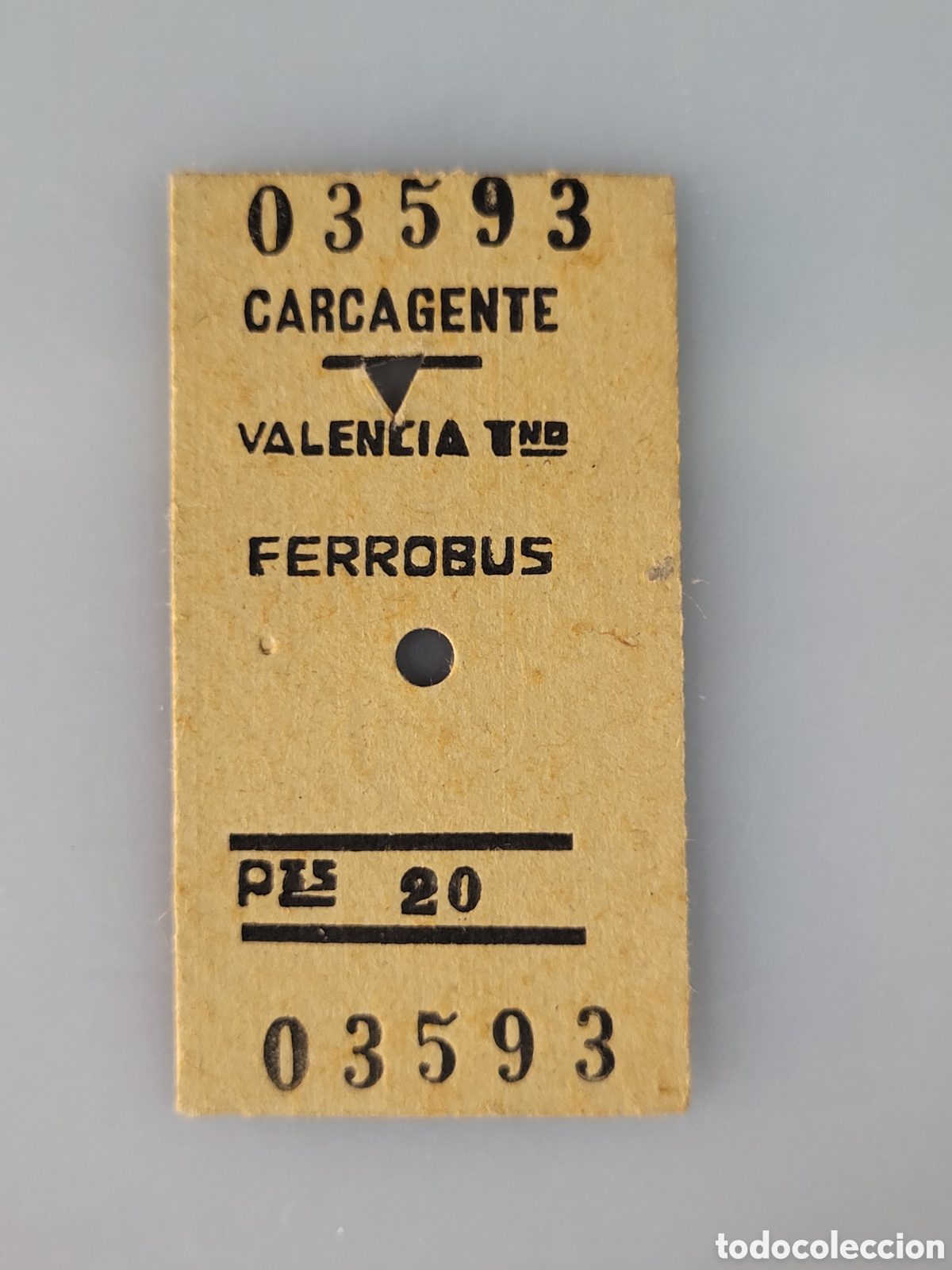 Collectables Transport Tickets: ■ BILLETE FERROBUS.CARCAGENTE-VALENCIA