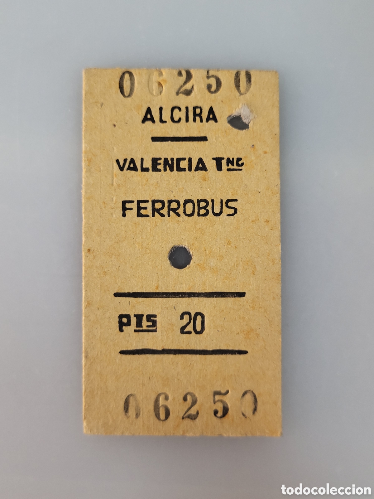 Collectables Transport Tickets: ■ BILLETE FERROBUS.ALCIRA-VALENCIA