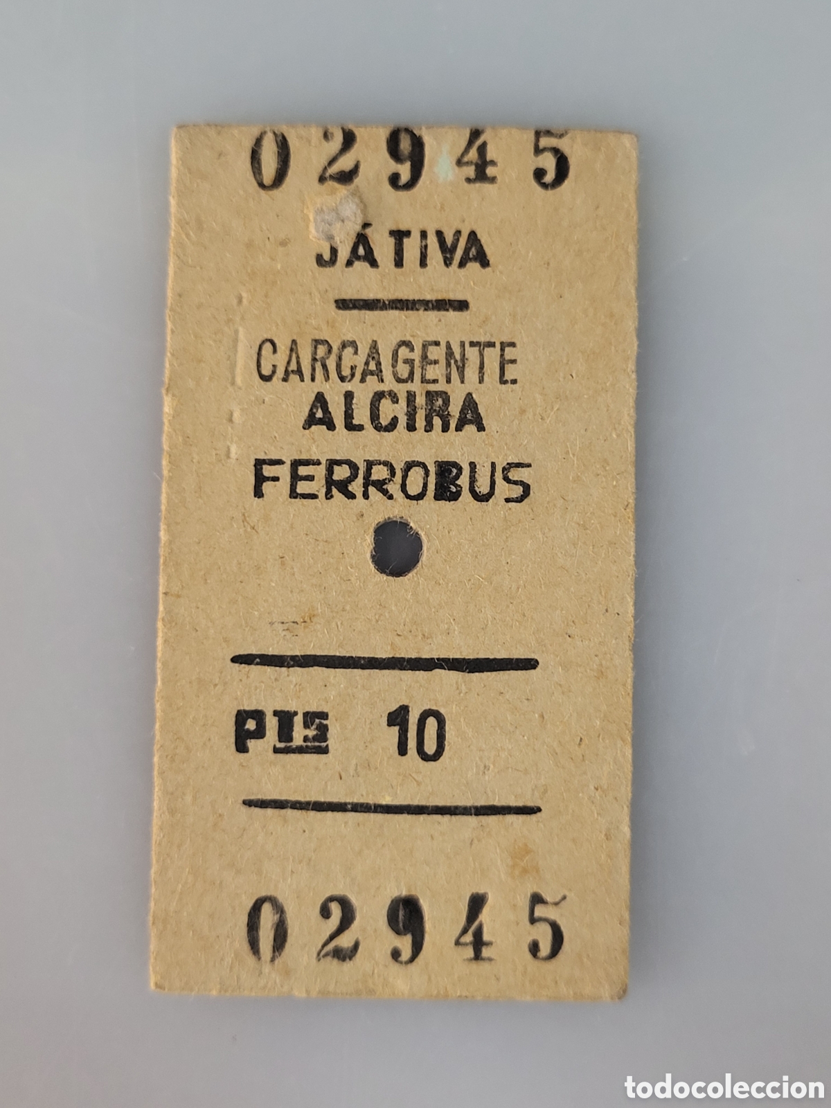 Collectables Transport Tickets: ■ BILLETE FERROBUS.JATIVA-CARCAGENTE-ALCIRA
