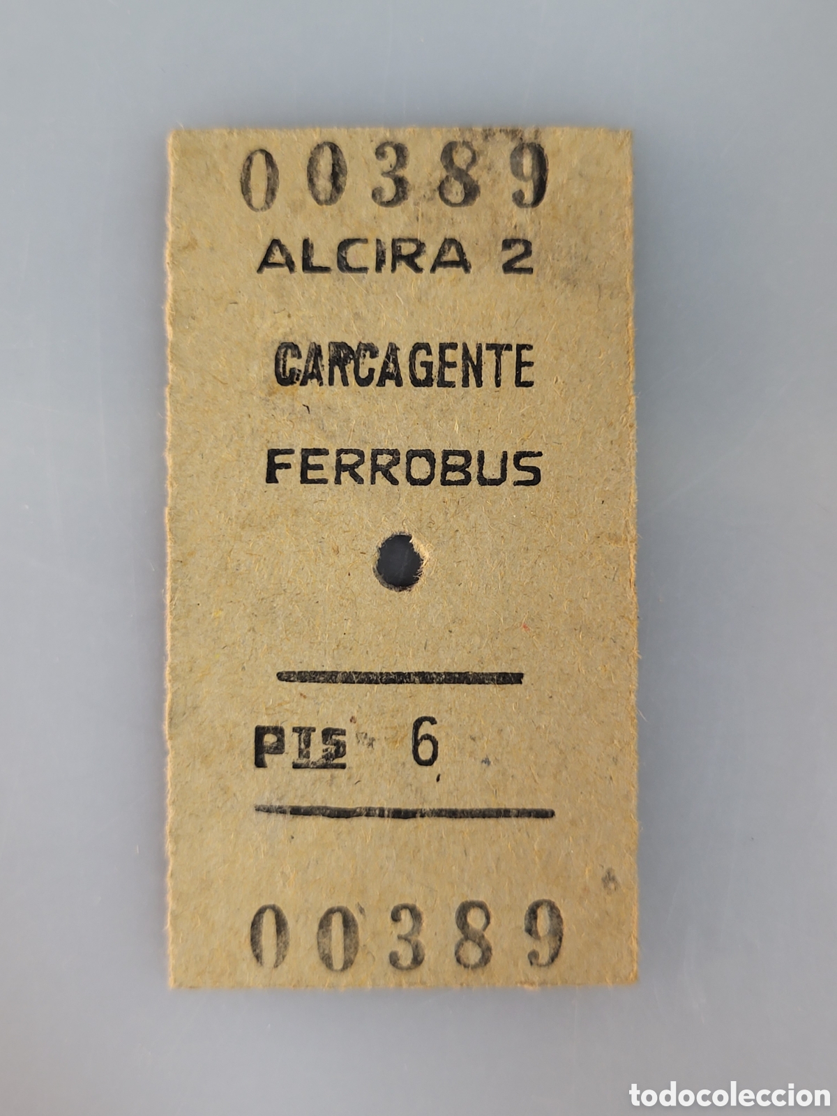 Collectables Transport Tickets: ■ BILLETE FERROBUS.ALCIRA-CARCAGENTE