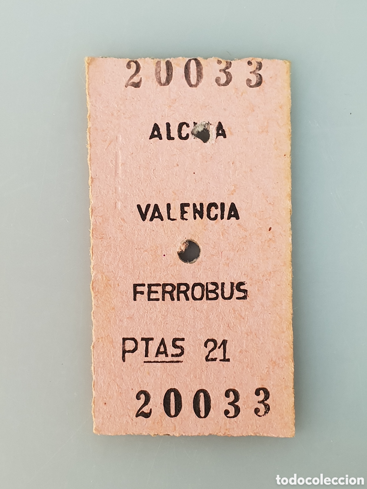 Collectables Transport Tickets: ■BILLETE FERROBUS.ALCIRA-VALENCIA