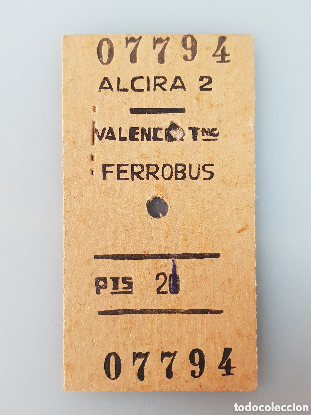 Collectables Transport Tickets: ■BILLETE FERROBUS.ALCIRA2-VALENCIA