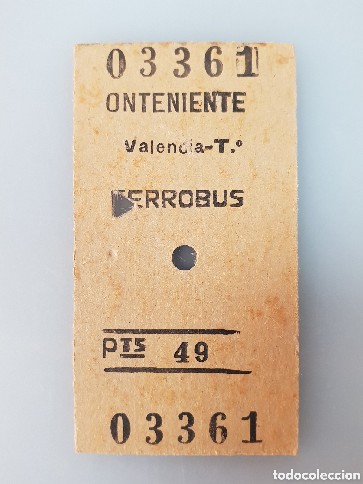 Collectables Transport Tickets: ■BILLETE FERROBUS.ONTENIENTE-VALENCIA
