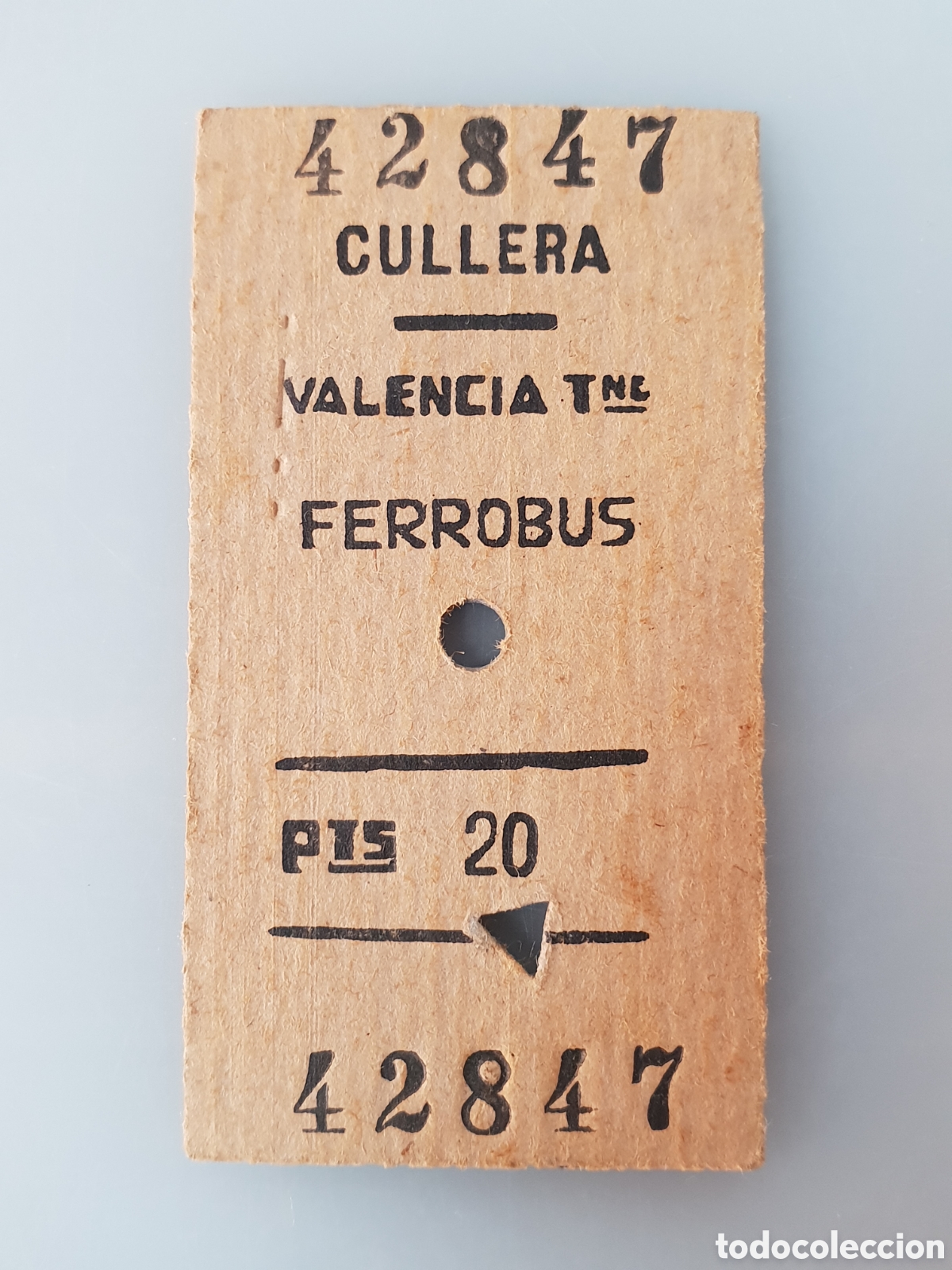 Collectables Transport Tickets: ■BILLETE FERROBUS.CULLERA-VALENCIA