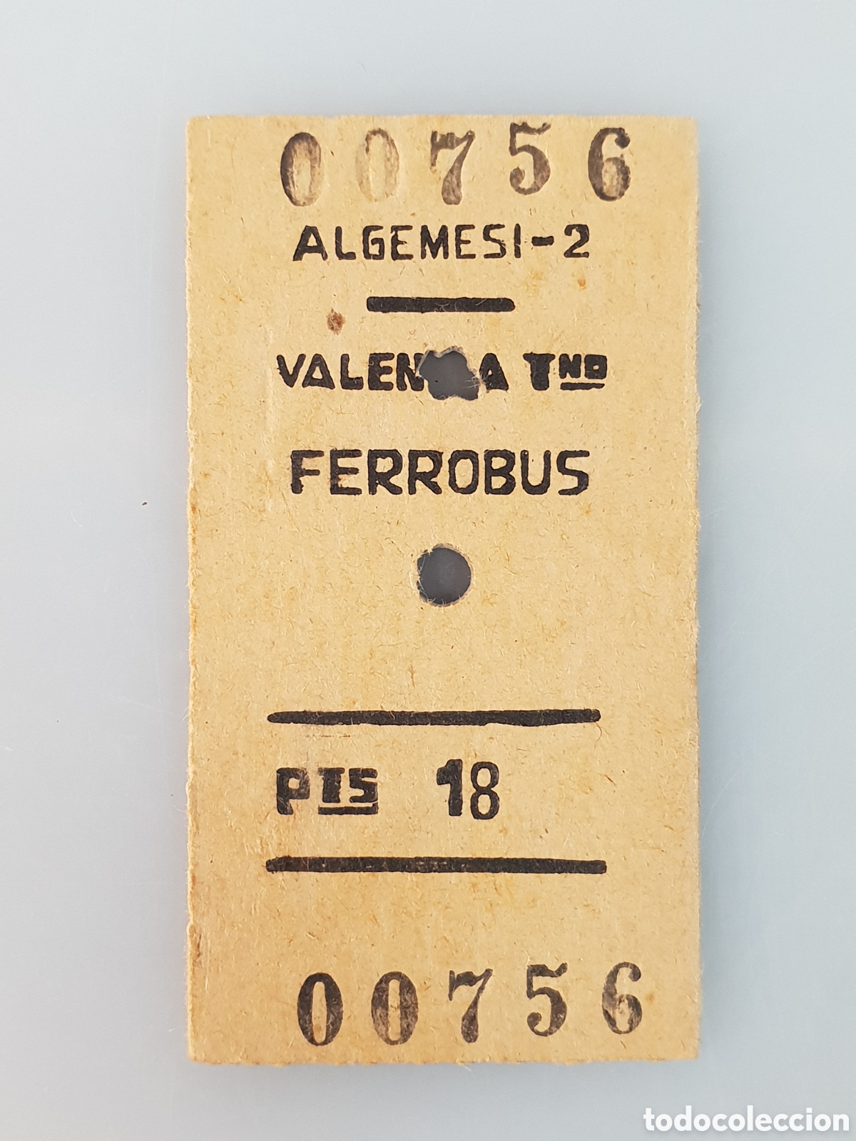 Collectables Transport Tickets: ■BILLETE FERROBUS.ALGEMESI2-VALENCIA