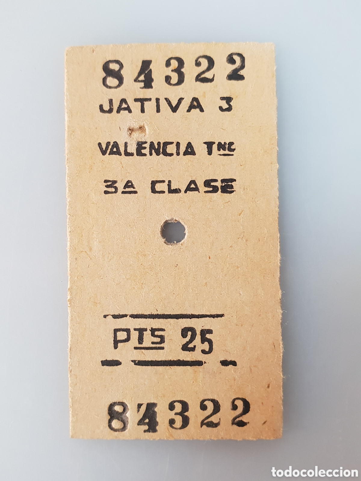 Collectables Transport Tickets: ■ BILLETE TREN .3&deg; CLASE.JATIVA3-VALENCIA