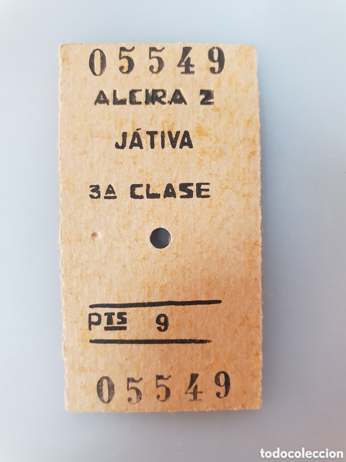 Collectables Transport Tickets: ■ BILLETE TREN .3&deg; CLASE.ALCIRA2-JATIVA