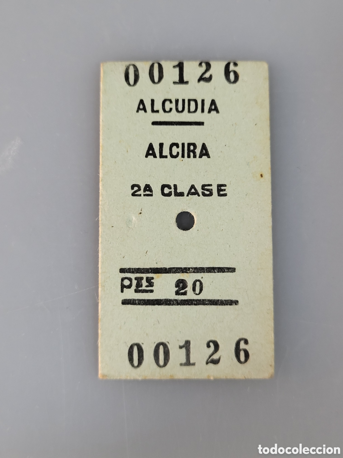 Collectables Transport Tickets: ■ BILLETE TREN .2&deg; CLASE. ALCUDIA- ALCIRA