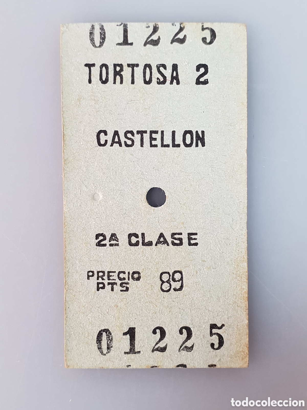 Collectables Transport Tickets: ■ BILLETE TREN .2&deg; CLASE. TARTOSA2-CASTELLON
