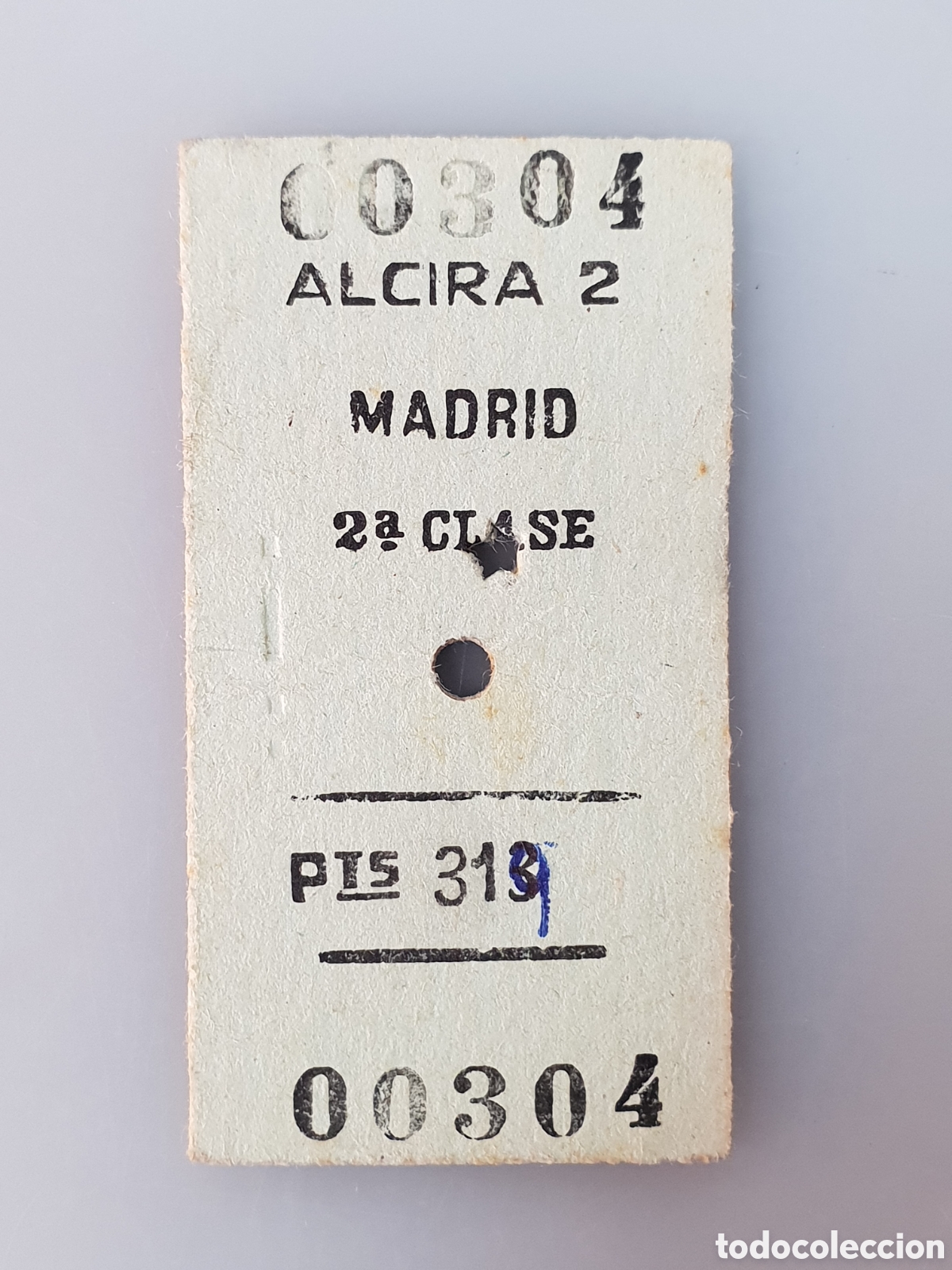 Collectables Transport Tickets: ■ BILLETE TREN .2&deg; CLASE. ALCIRA2-MADRID