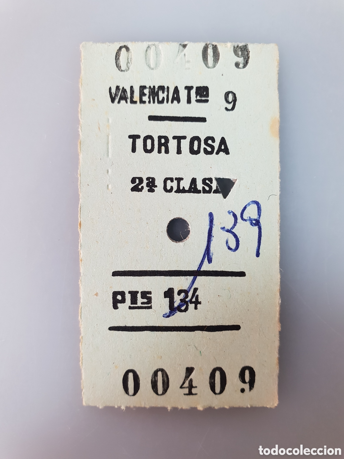 Collectables Transport Tickets: ■ BILLETE TREN .2&deg; CLASE. VALENCIA-TORTOSA