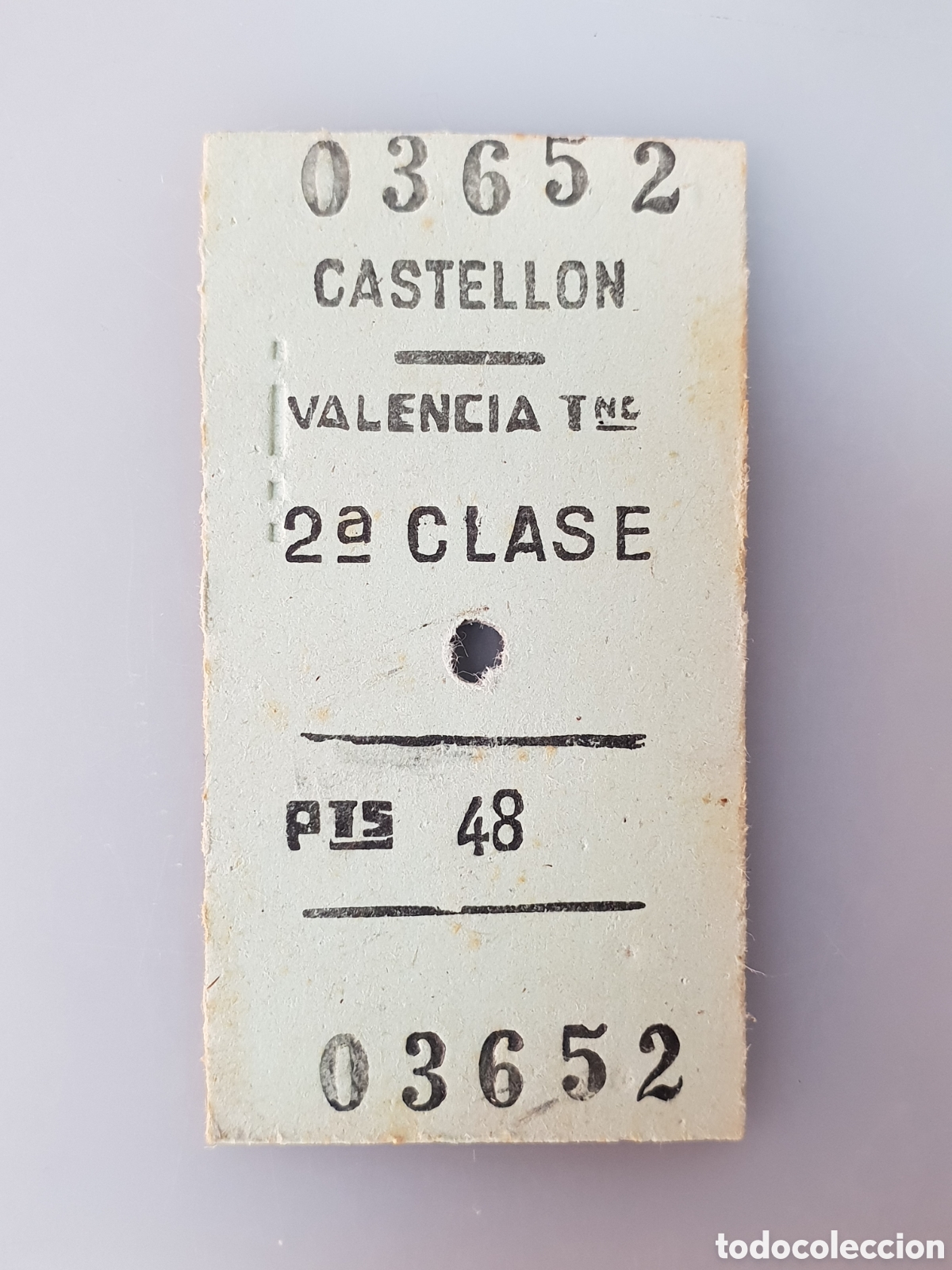 Collectables Transport Tickets: ■ BILLETE TREN .2&deg; CLASE. CASTELLON-VALENCIA
